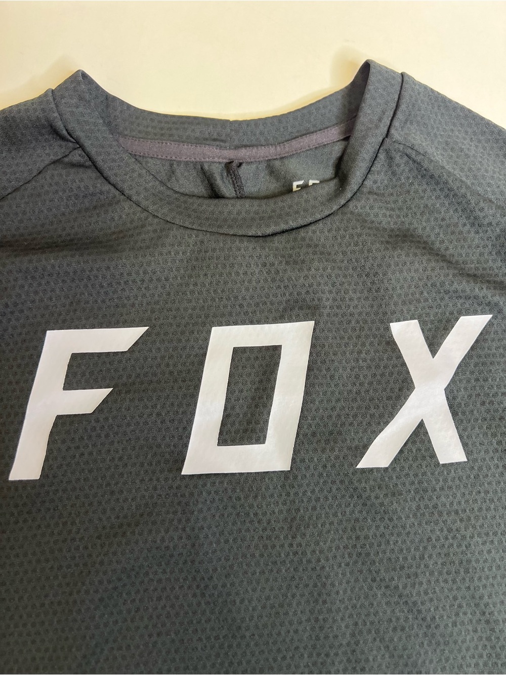 Fox Defend Men’s Long Sleeve Jersey Black with Gray Logo - Size Medium - Picture 4 of 8